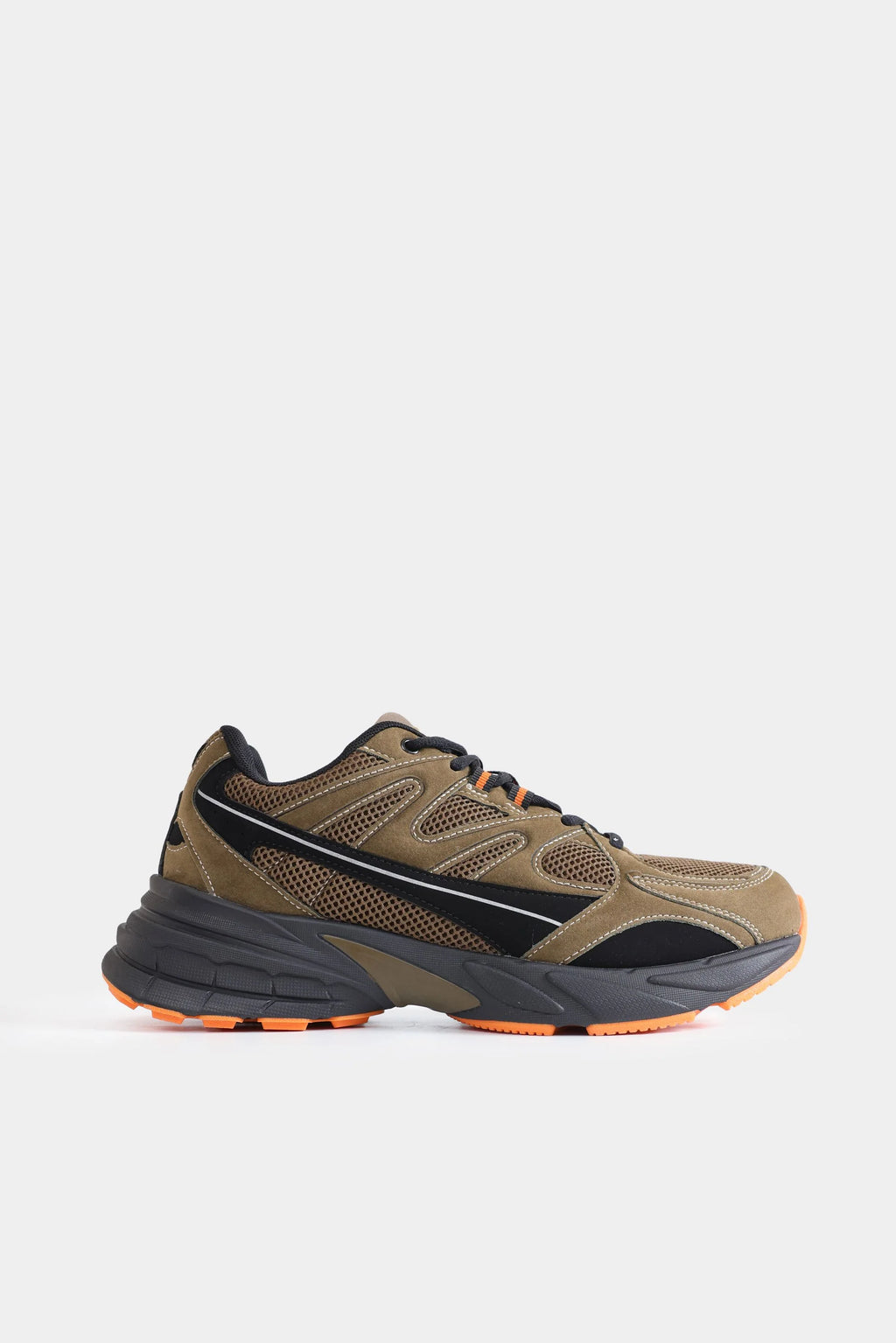 Multi-Piece Mesh Sneakers