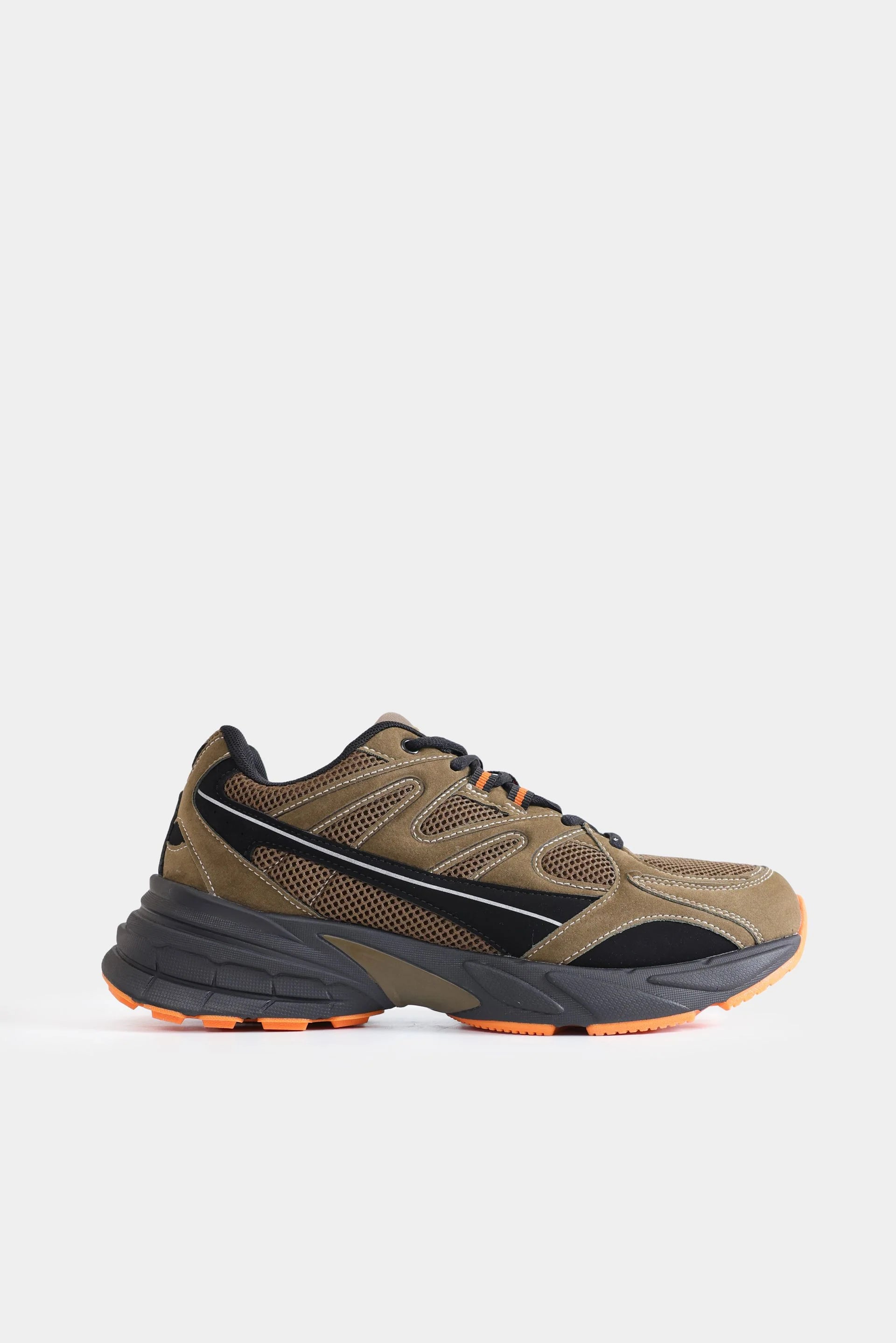 Multi-Piece Mesh Sneakers