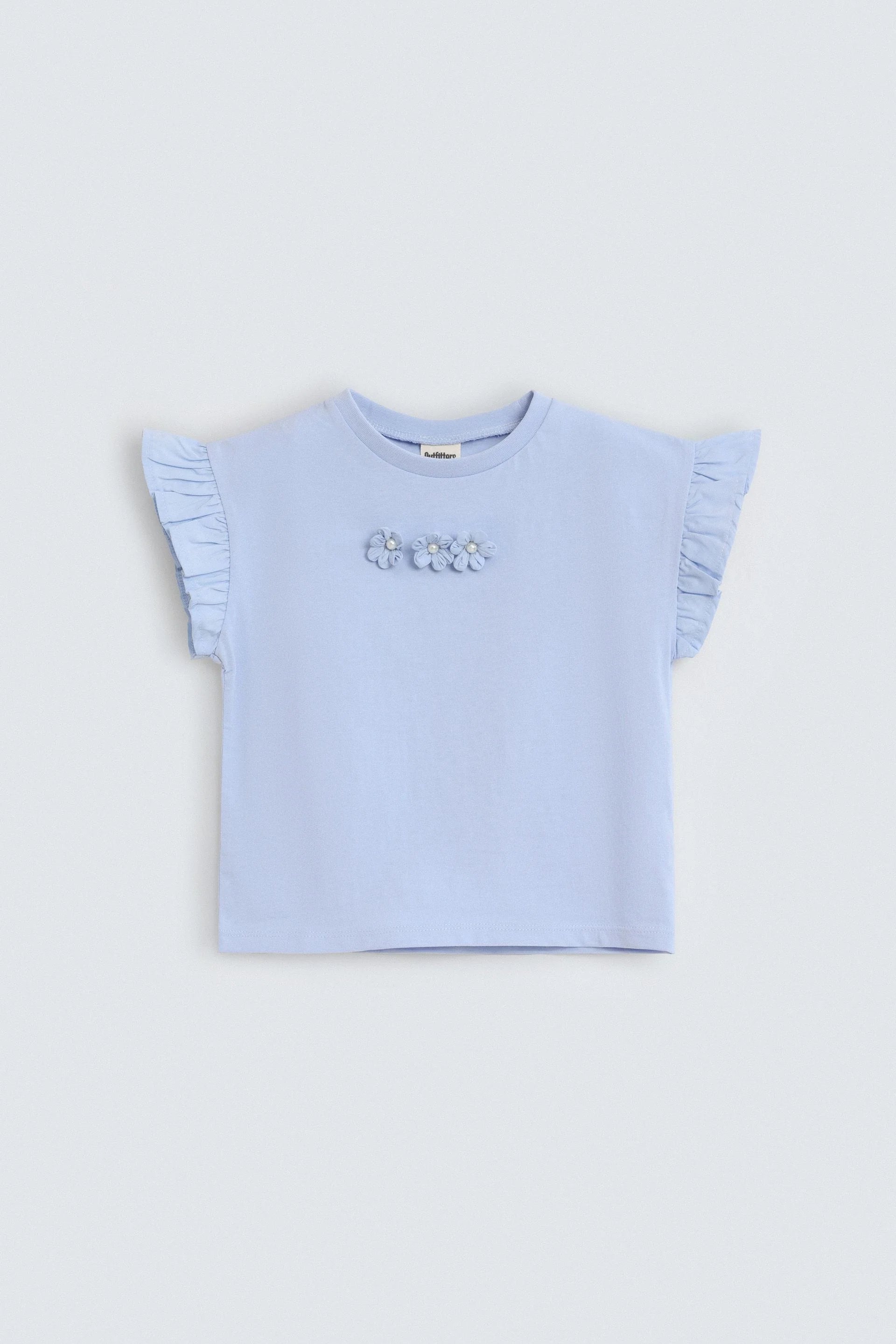 Cropped Embellished T-Shirt
