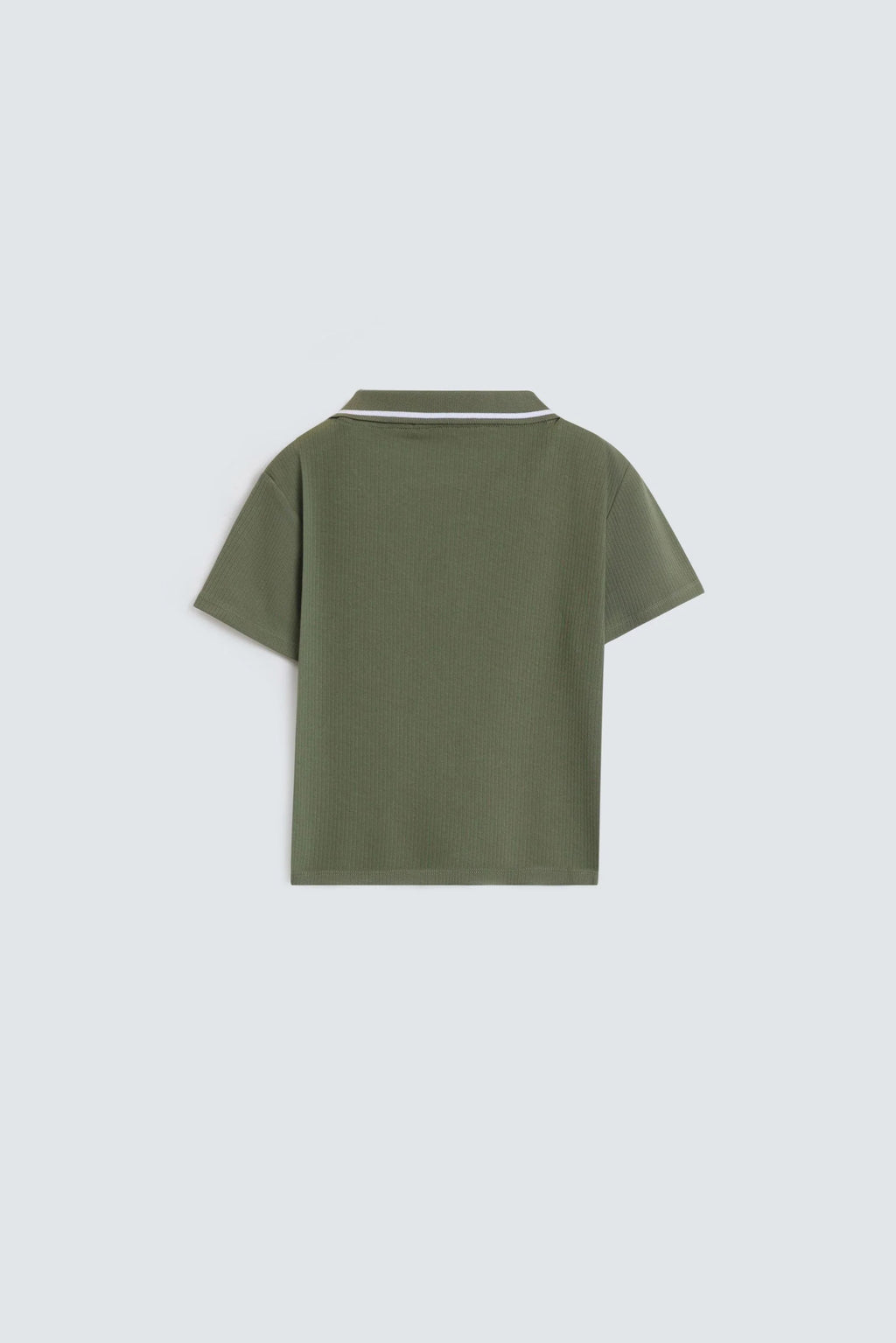 Cropped Polo Shirt