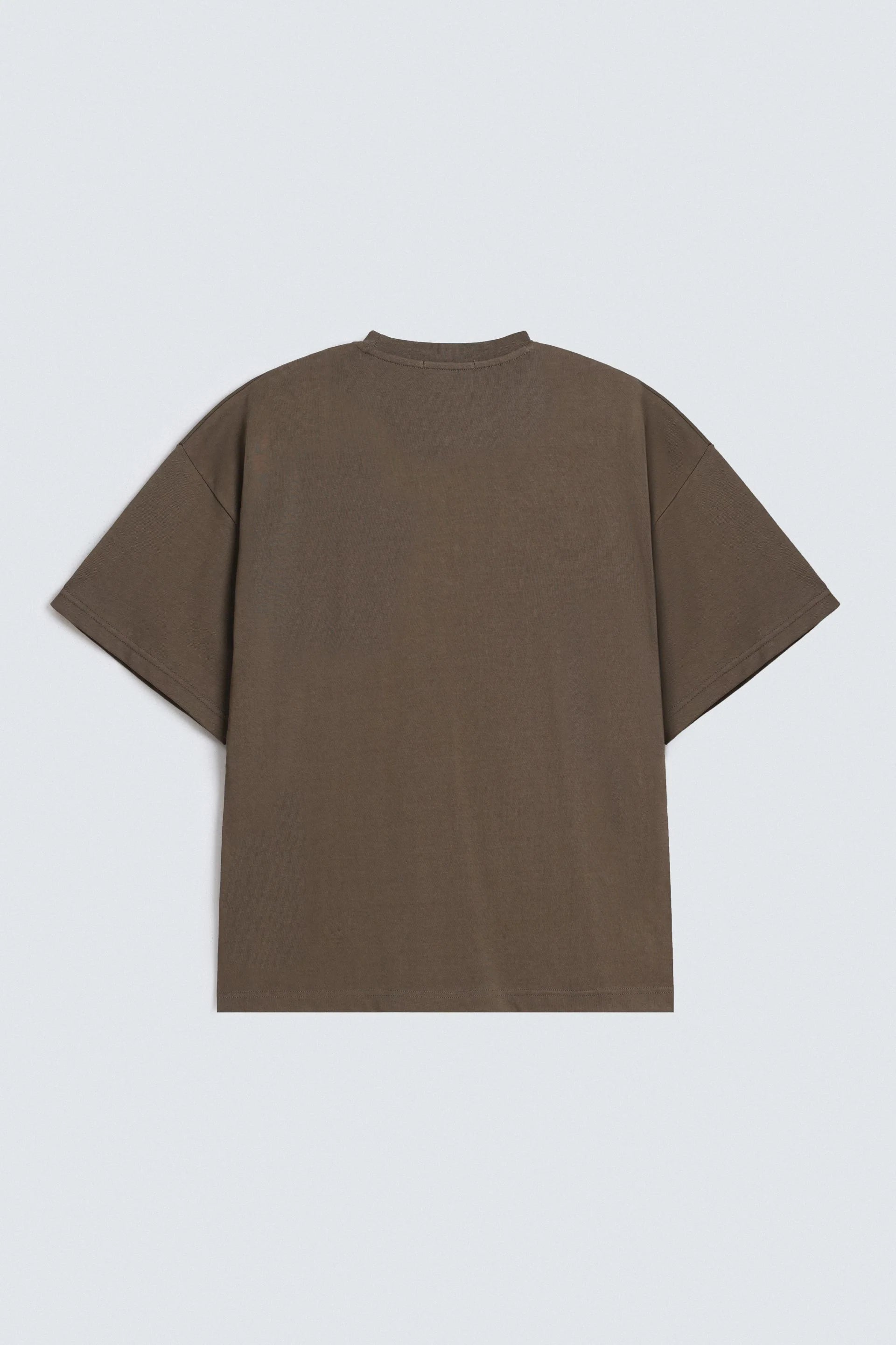 Slogan Print T-Shirt With Label Patch